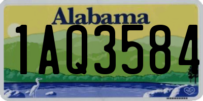 AL license plate 1AQ3584
