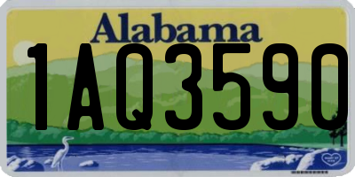AL license plate 1AQ3590