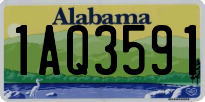 AL license plate 1AQ3591