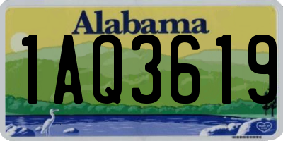 AL license plate 1AQ3619