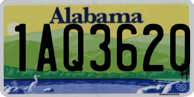 AL license plate 1AQ3620