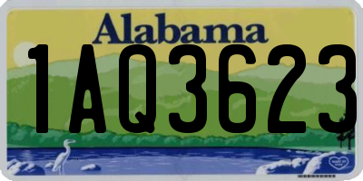 AL license plate 1AQ3623