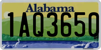 AL license plate 1AQ3650