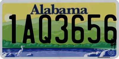 AL license plate 1AQ3656