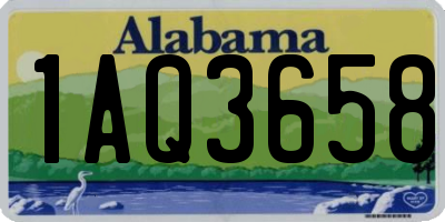 AL license plate 1AQ3658