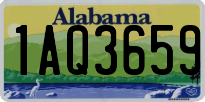 AL license plate 1AQ3659