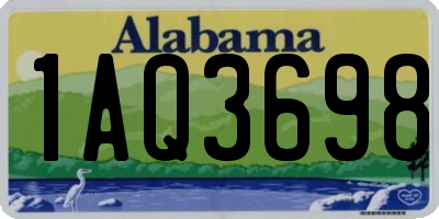 AL license plate 1AQ3698