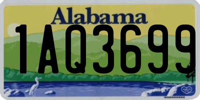 AL license plate 1AQ3699