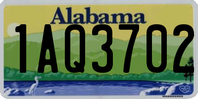 AL license plate 1AQ3702