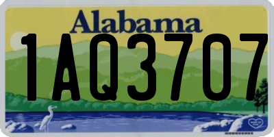 AL license plate 1AQ3707