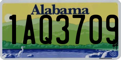 AL license plate 1AQ3709