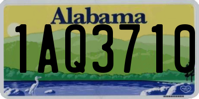 AL license plate 1AQ3710
