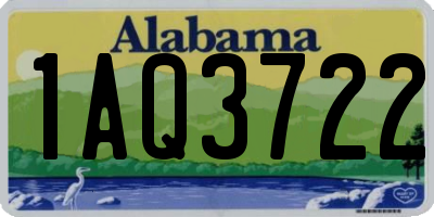 AL license plate 1AQ3722