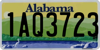 AL license plate 1AQ3723
