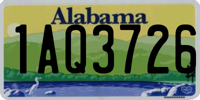 AL license plate 1AQ3726