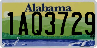 AL license plate 1AQ3729
