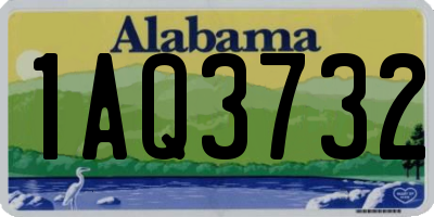 AL license plate 1AQ3732