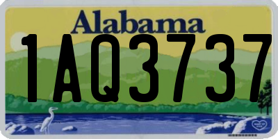 AL license plate 1AQ3737