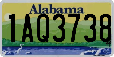 AL license plate 1AQ3738