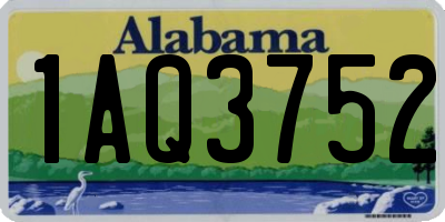 AL license plate 1AQ3752