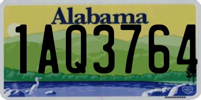 AL license plate 1AQ3764