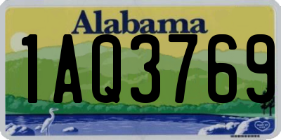 AL license plate 1AQ3769