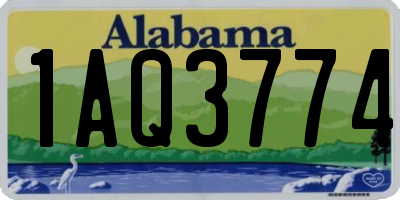 AL license plate 1AQ3774