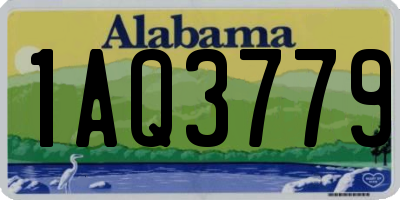 AL license plate 1AQ3779