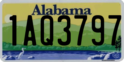 AL license plate 1AQ3797