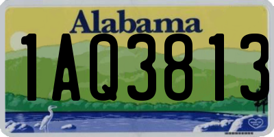 AL license plate 1AQ3813