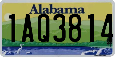 AL license plate 1AQ3814