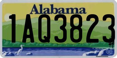 AL license plate 1AQ3823