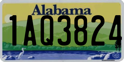 AL license plate 1AQ3824