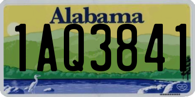 AL license plate 1AQ3841