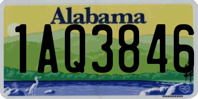 AL license plate 1AQ3846