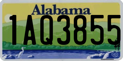 AL license plate 1AQ3855