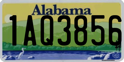 AL license plate 1AQ3856