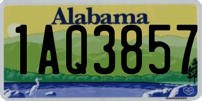 AL license plate 1AQ3857