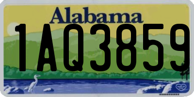 AL license plate 1AQ3859