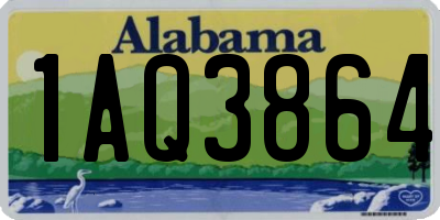 AL license plate 1AQ3864