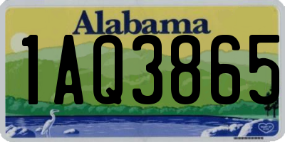 AL license plate 1AQ3865