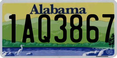 AL license plate 1AQ3867
