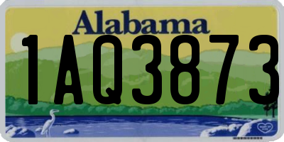 AL license plate 1AQ3873
