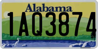 AL license plate 1AQ3874