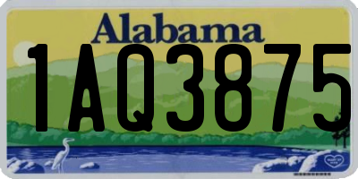 AL license plate 1AQ3875