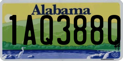 AL license plate 1AQ3880