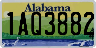 AL license plate 1AQ3882