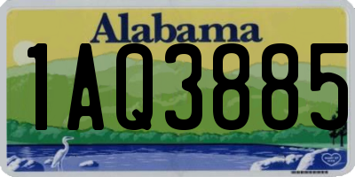 AL license plate 1AQ3885