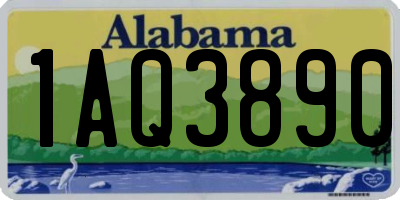 AL license plate 1AQ3890