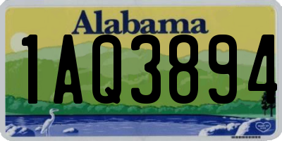 AL license plate 1AQ3894
